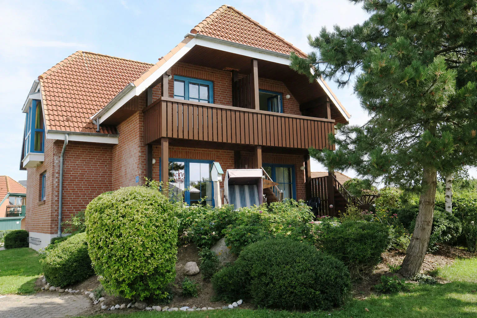 Hausansicht der Ferienwohnung Freya in Lemkenhafen